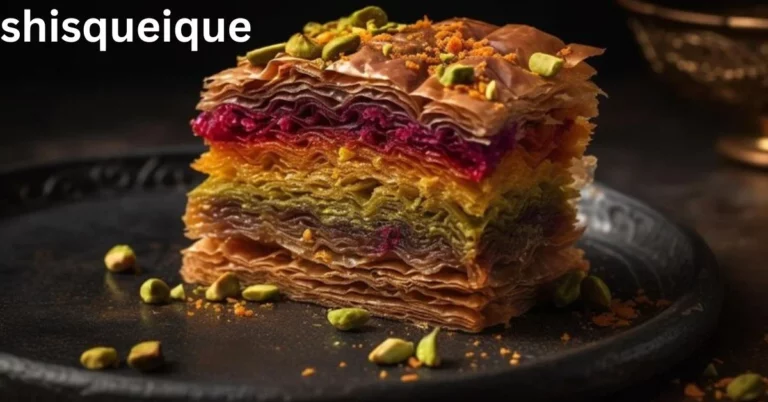 a multicolored layered cake
